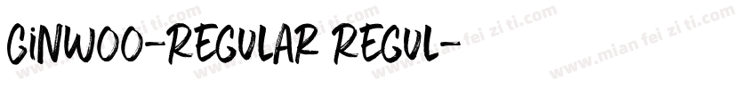 GinW00-Regular Regul字体转换